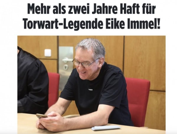 图片报：涉案107起，前德国国门伊梅尔因利用被判两年两个月扣留