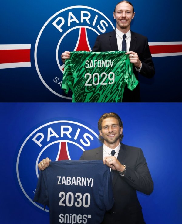 巴黎旧年签俄罗斯门将萨福诺夫🤝🤝本年签乌克兰中卫扎巴尔尼