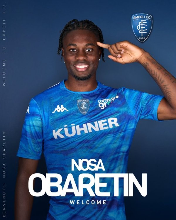 官方：那不勒斯中卫奥巴瑞汀租出加盟意乙恩波利