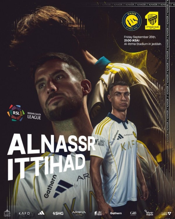 C罗横目出镜！到手发布客战吉达海报：一支球队，一颗心💛