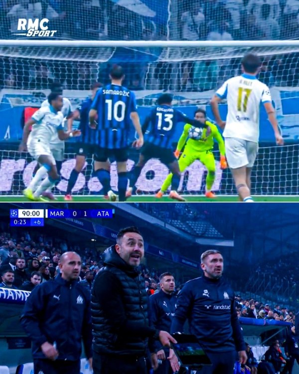 马赛冤！埃德森禁区内手球未判点，巧合亚特兰大远射绝杀